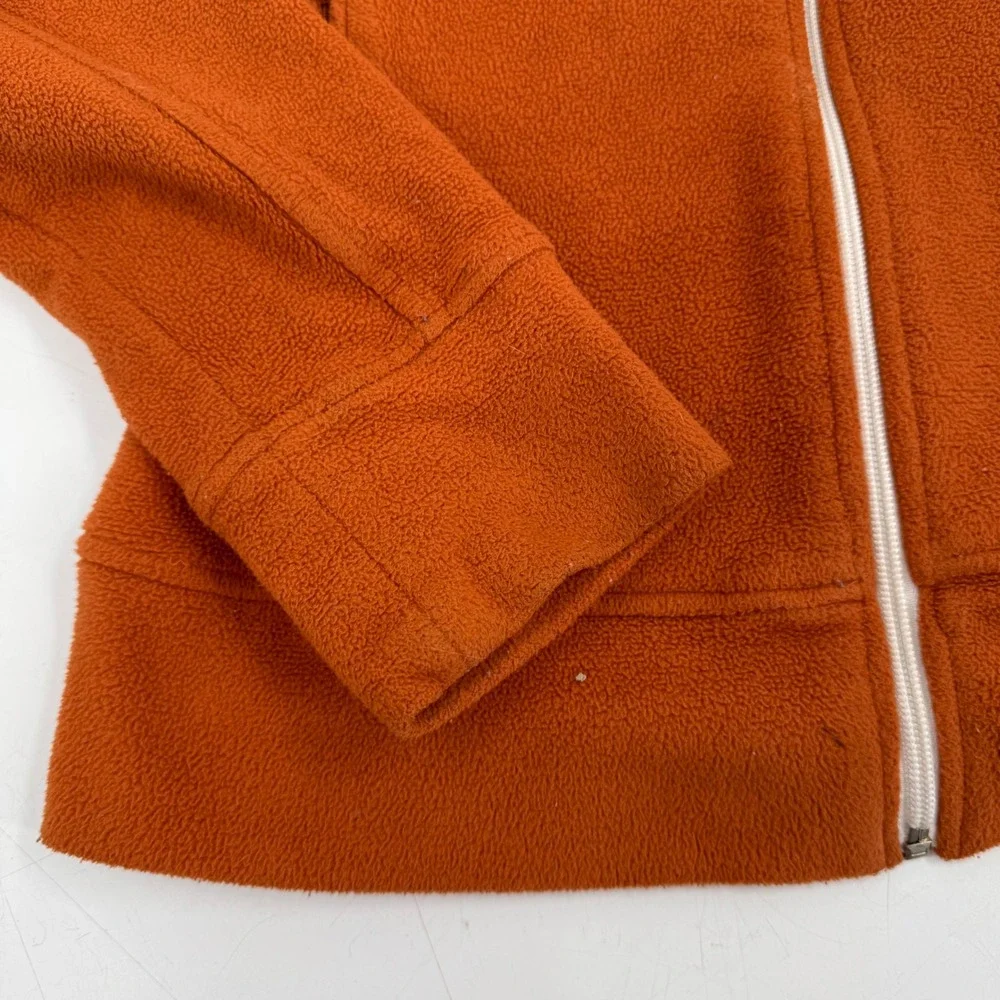 Vintage Nike Team Texas Longhorns Fleece Jacket Full Zip Womens Small S Orange‎